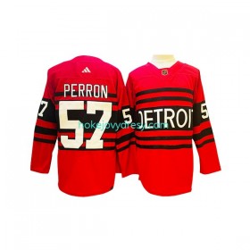 Pánské Hokejový Dres Detroit Red Wings David Perron 57 Adidas 2022-2023 Reverse Retro Červené Authentic